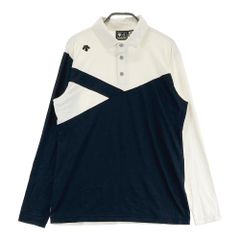 DESCENTE ゴルフ 長袖ポロシャツ バイカラー - メルカリ