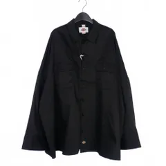 シンヤコズカ SHINYA KOZUKA 25AW GIANT WORK SHIRT WITH DICKIES オーバーサイズ ワークシャツ 長袖 M ブラック 黒 2502SK123のサムネイル