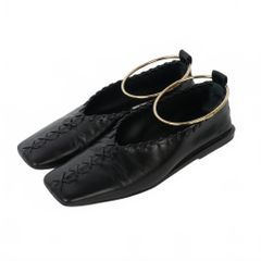 JIL SANDER リング バレエシューズ ブラック 38 - メルカリ
