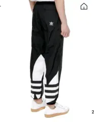 adidas BIG トレフォイル ブラック トラック ジョガー パンツ 3XL サイズ
