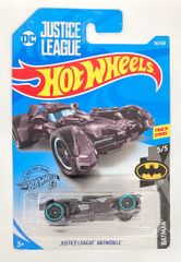 MATTEL BATMAN 5/5 HOTWHEELS JUSTICE LEAGUE BATMOBILE 66/250