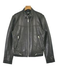 美品 STUD HOMMEクロスポケット ラムレザー ジャケット ライダース