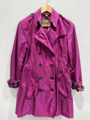 Burberry パープル ナイロン薄手トレンチ - メルカリ