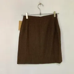 MAX MARA マックスマーラ Max＆Co マックスアンドコー ヘリンボーン ミニ スカート ブラウン 34 24-25インチのサムネイル