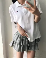 AMI アミ 白 COLOR AMI ロゴ コットン PK ポロTシャツのサムネイル
