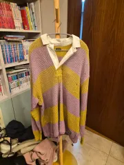 3 KAPITAL キャピタル イェロー PURPLE パープル ストライプ ニットのサムネイル