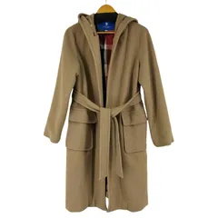 ブルーレーベルクレストブリッジ BLUE LABEL CRESTBRIDGE 裏地チェック ウールロングコート レディース JPN：40 のサムネイル