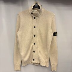 ストーンアイランド　カーディガン　ニット　アイボリー　 M 651550LA3 ストーンアイランド ニット ジップアップ カーディガン 651550LA3