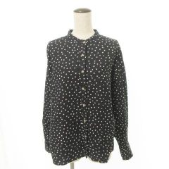 EQUIPMENT スター シルクシャツ エキプモン 星柄 ブラック SHIRT