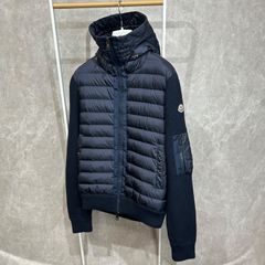 MONCLER ダウンジャケット ダウンニット ブラック - メルカリ