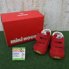ミキハウス ミズノ コラボ ベビーシューズ 13-9301-366 02 赤 12.5㎝ スニーカー レッド 箱入り 中古品