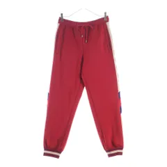 GUCCI (グッチ) Neoprene Track Webbed Pant 715190 XJETH サイドロゴ トラックパンツ レッドのサムネイル