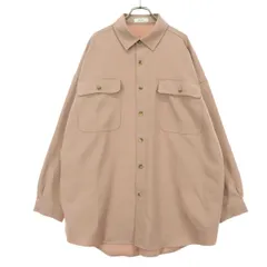 niko and... ニコアンド 長袖 シャツジャケット ピンク メンズ 古着