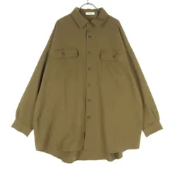 美品 niko and... ニコアンド 長袖 シャツ ブラウン メンズ 古着