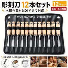 彫刻刀 12本セット ノミ のみ 蚤 木彫り 彫刻 版画 DIY 工具 大工道具