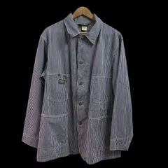 [むつ75-052021] OSHKOSH/オシュコシュ ヒッコリーカバーオール 80s[中古][メンズ]のサムネイル
