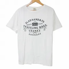 グラッドハンド GLAD HAND＆CO. ロゴ Tシャツ 半袖 カットソー クルーネック M 白 ホワイト Xのサムネイル