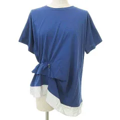 マルシャルテル MARECHAL TERRE 25SS タグ付 Dorost Pull Over ZMT253CT222 ドロスト プルオーバー Tシャツ 半袖 カットソー 2 青 ブルーのサムネイル