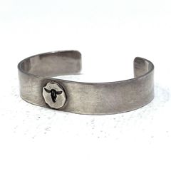 よ*し様 goro's ゴローズ 平打ちブレス 金メタル付き バングル M