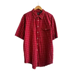 90s~ Old GAP ギャップ 半袖シャツ 赤白チェックシャツ コットンシャツ SIZE XL NO.T558