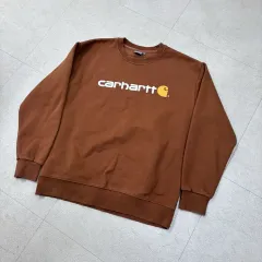 Carhartt カーハート ビックロゴ ブラウン スウェット