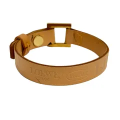 LOEWE(ロエベ) ブレスレット美品  - レザー ライトブラウンのサムネイル