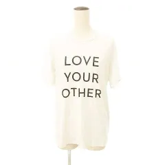 マザー mother スーピマコットン 半袖 Tシャツ ロゴ XSサイズ 白 ホワイト ■TC ☆AA★のサムネイル