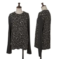 ツモリチサトTSUMORI CHISATO ポリ混ドットジャガード切替カットソー グレーオフ2のサムネイル