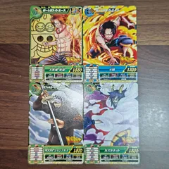 ポートガスDエース　トラファルガーロー新世界　シーザークラウン　ワンピートレジャーワールド　Vジャンプ付録プロモ　４枚セット　まるしち