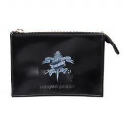 ジャンポールゴルチエJean Paul GAULTIER タトゥープリントジップポーチ 黒のサムネイル