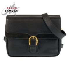 極美品✨ DELVAUX デルヴォー ショルダーバッグ ブラック D金具 - メルカリ