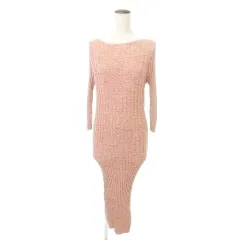 デミリー DEMYLEE 美品 リブニット ワンピース タイト Sサイズ サーモンピンク ■TCのサムネイル