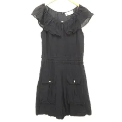 ルルロジェッタ ルールロジェット leur logette ショート オールインワン ロンパース フリル 1 紺 ネイビー ■TCのサムネイル