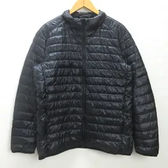 t■BIGサイズ■ユニクロ/UNIQLO ウルトラライトダウンジャケット【XL】黒/men's/Y11【中古】