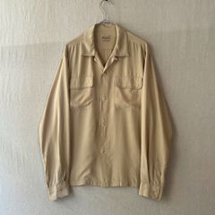 50s 開襟レーヨンシャツ “ハンドステッチ” 15-15 1/2 50s 開襟レーヨンシャツ “ハンドステッチ” 15-15 1/2 - メルカリ