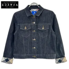 BLUE LABEL CRESTBRIDGE　ブルーレーベルクレストブリッジ　デニムジャケット  袖チェック　33のサムネイル