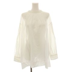 新品 23区 オーガンジー シャツ ブラウス 38 上品 シアー オーバー 