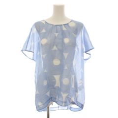 新品 Blumarine ブルマリン ブラウス ベビーブルー系 イタリア製 