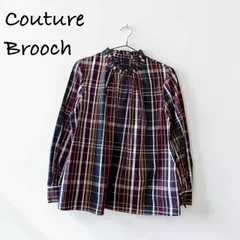 Couture Brooch クチュールブローチ チェック柄 シャツ トップス 長袖のサムネイル