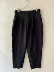 【ポリ縮絨】AD2022 COMME des GARCONS HOMME DEUX パンツ / S ブラック スラックス シワ加工 P6-05017-92191のサムネイル