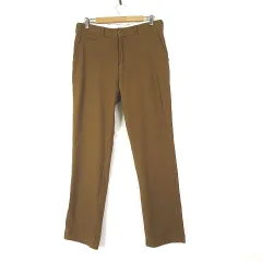 ジュンレッド JUNRed J.N.R.D パンツ テーパードパンツ リネンライク コットン サイドアジャスター L 杢ブラウン 茶