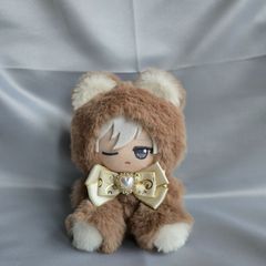 オオカミA】ほわぬいサイズ着ぐるみ/Dカン・裏地付きハンドメイドぬい
