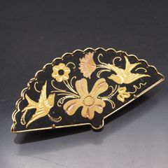 ダマスキナード ブローチ 鳥 花 ヴィンテージ - メルカリ