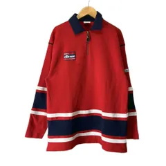 エレッセ ellesse トレーナー ハーフジップ スウェット M レッドのサムネイル