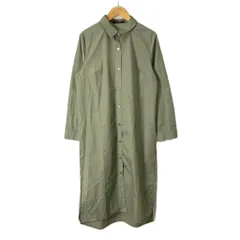 イマージュ iMAGE ワンピース ロング シャツ 長袖 Ｍ グリーン ■GY43のサムネイル