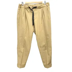 デサント DESCENTE テーパードパンツ スラックス ツータック バックルベルト イージー 7776P204 L ベージュのサムネイル