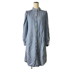 オールセインツ ALLSAINTS ELLA DENIM DRESS デニムワンピース ロング S インディゴのサムネイル