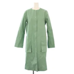 トラディショナルウェザーウェア Traditional Weatherwear スプリングコート ノーカラーコート ロング アウター 34 緑 L211APFCO0156BL /KHのサムネイル