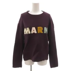 マルニ MARNI スウェット トレーナー ロゴ ラメ バックジップ 長袖 40 紫 パープル /FF ■GY18のサムネイル