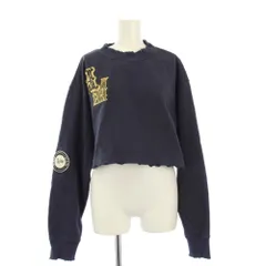 アメリヴィンテージ Ameri VINTAGE WAPPEN SWEAT TOP スウェット トレーナー ショート丈 F ネイビー /KHのサムネイル